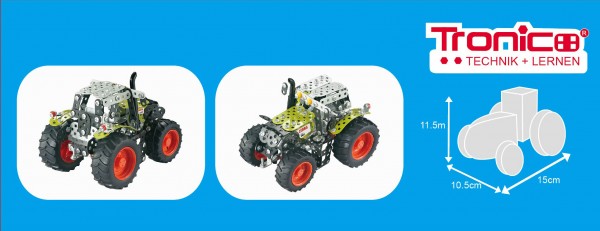 Metallist ehitusmäng Roheline traktor - 700 osa
