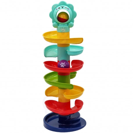 Разноцветная спиральная башня