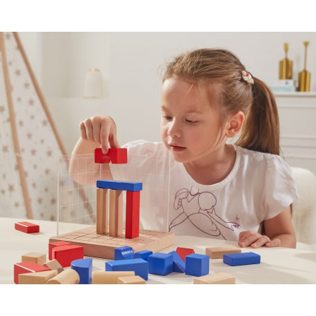 Puidust Montessori 3D Plokid