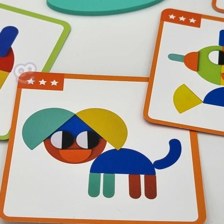 Головоломка Монтессори 55 элементов