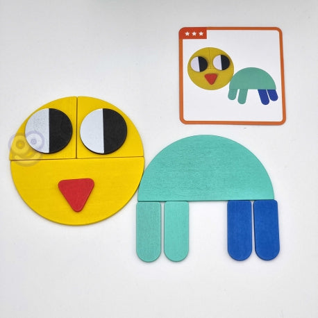 Головоломка Монтессори 55 элементов