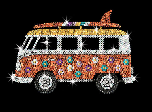 Мозаика из пайеток - Автобус